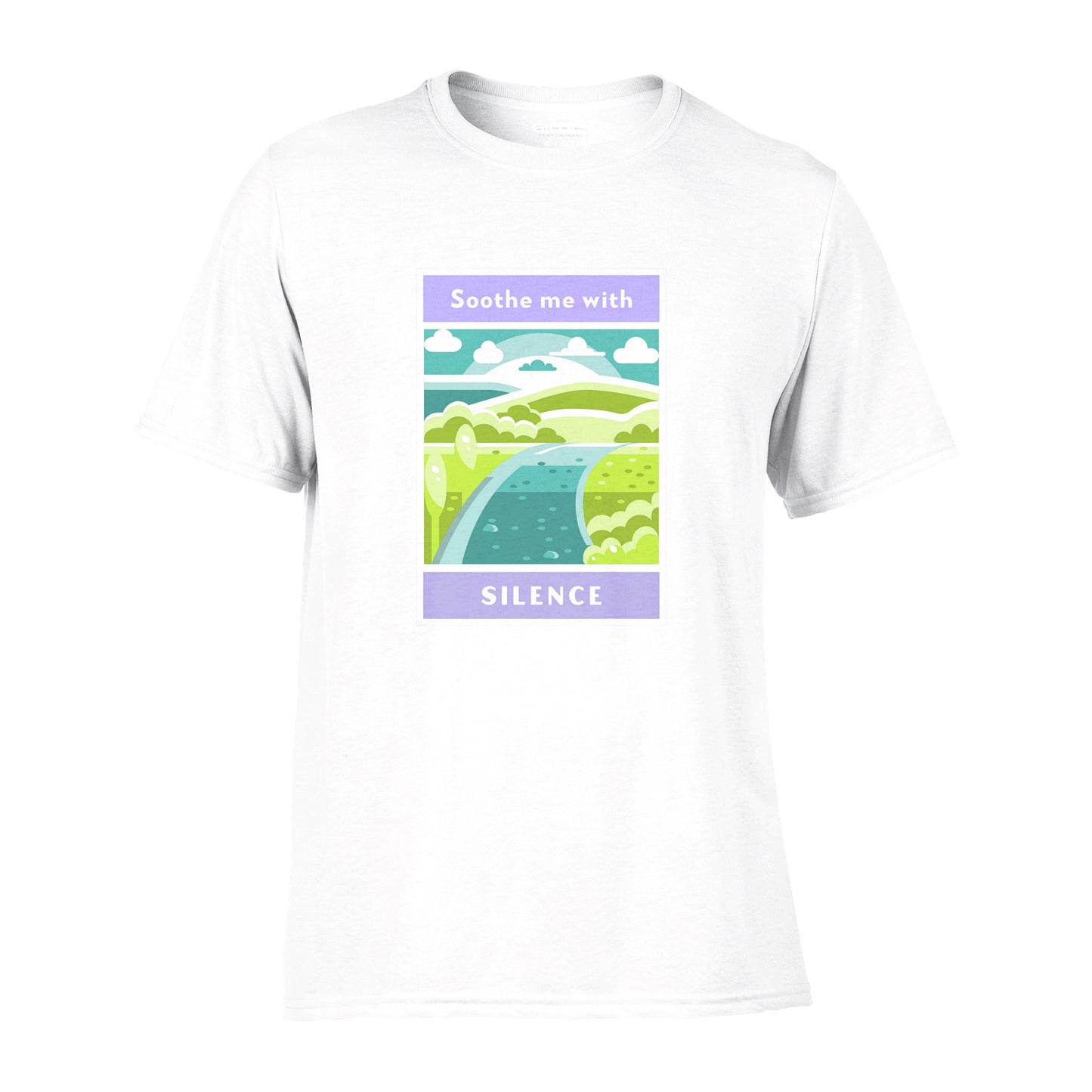 "Soothe Me With Silence" Open Road Crewneck Performance T-shirt - Unisex