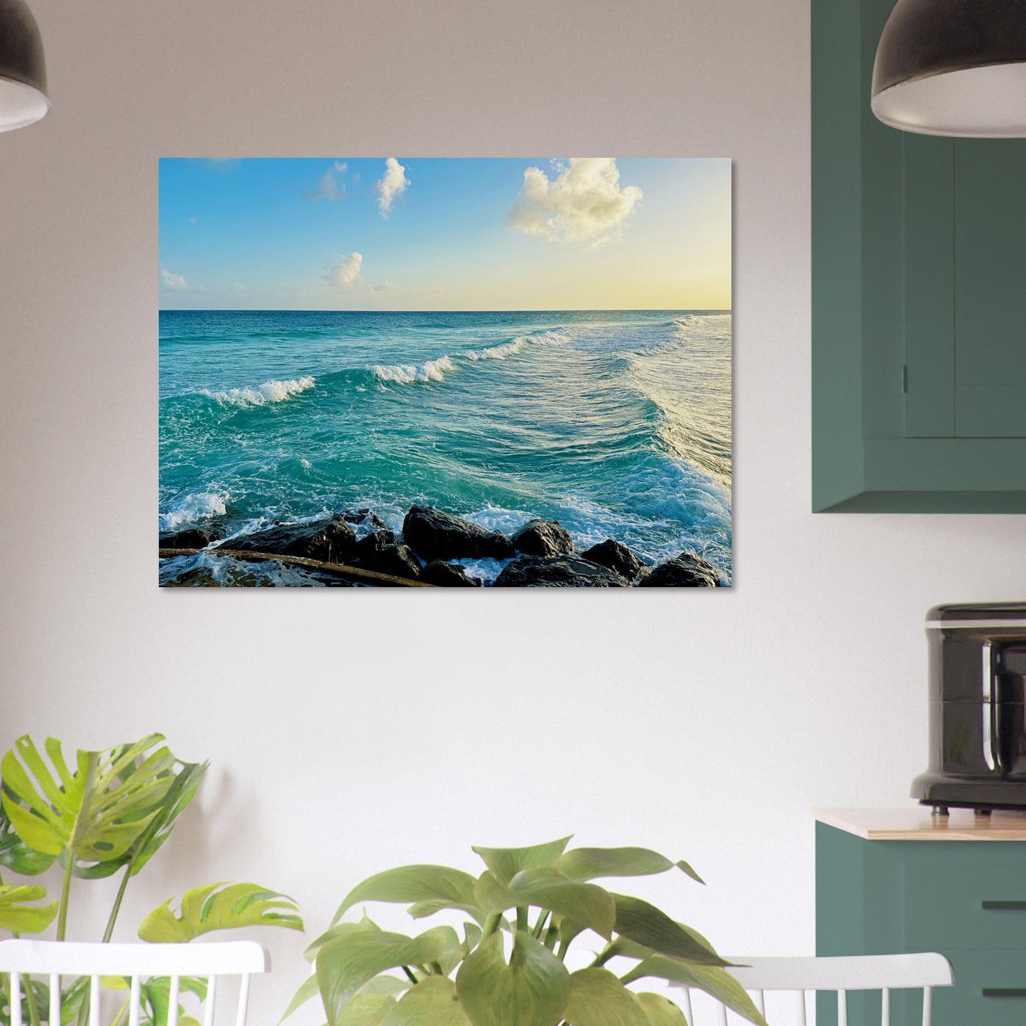 Revitalizing Waves at the Boardwalk -Museum-Quality Matte Paper Poster