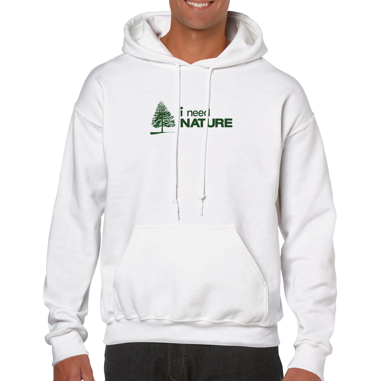 I Need Nature Logo Classic Pullover Hoodie - Unisex