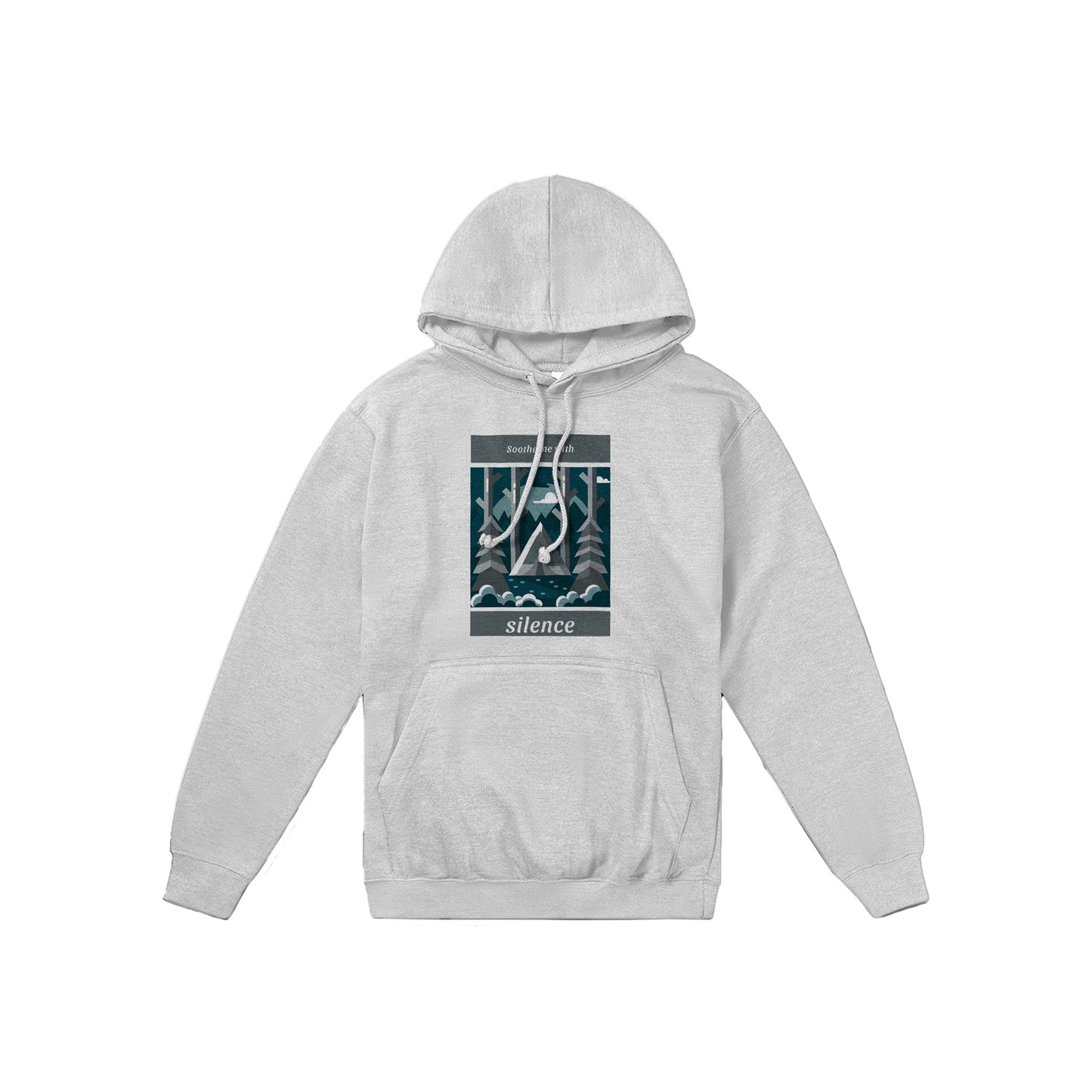 "Soothe Me with Silence" Deep Woods Premium Hoodie - Unisex