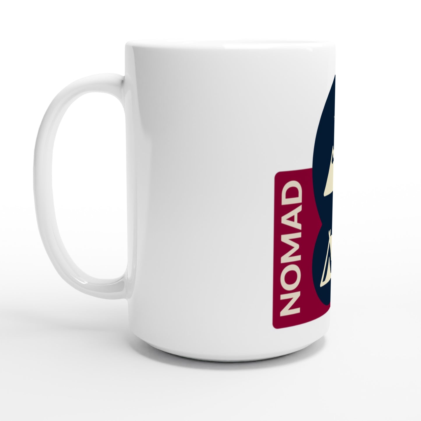 NOMAD White 15oz Ceramic Mug