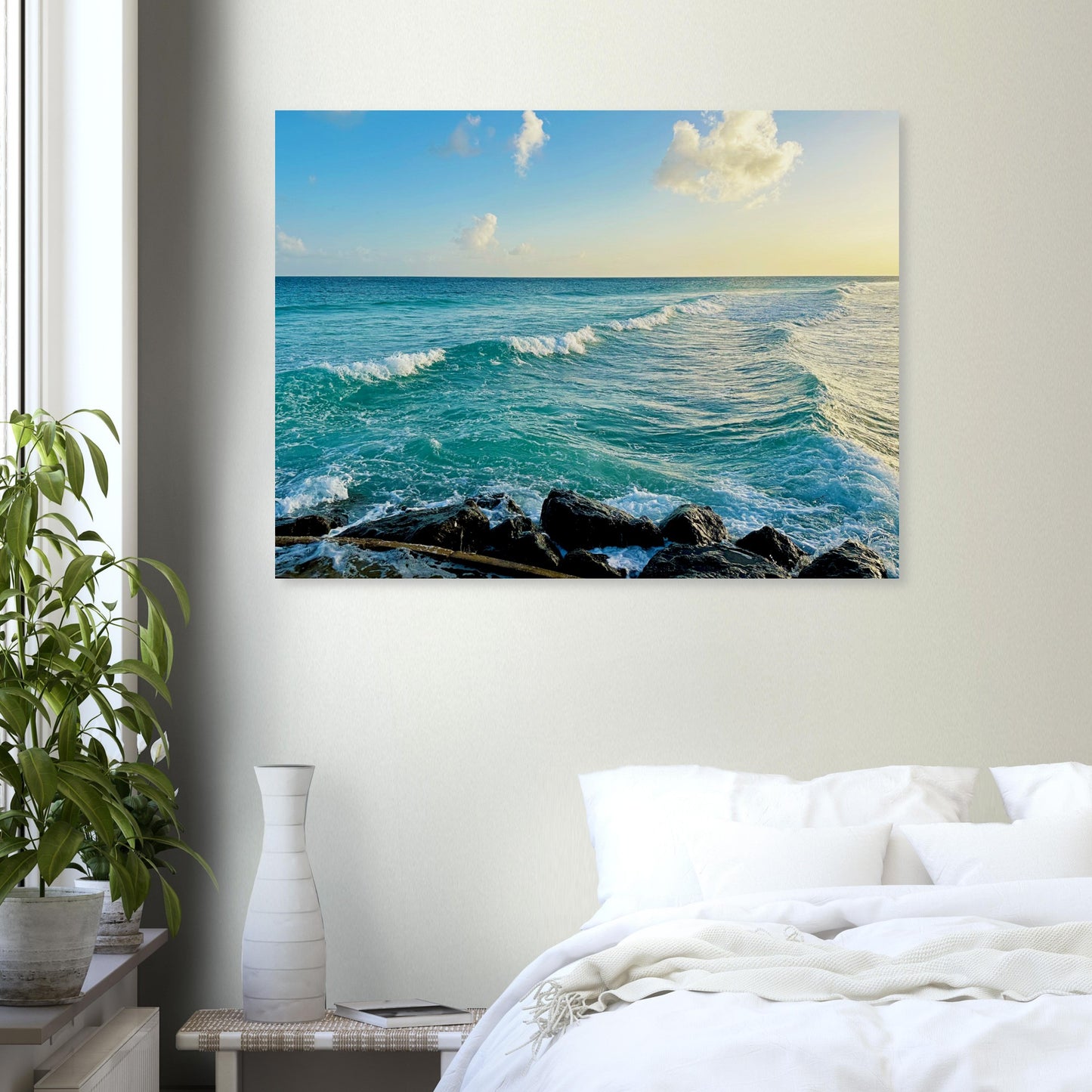 Revitalizing Waves at the Boardwalk -Museum-Quality Matte Paper Poster