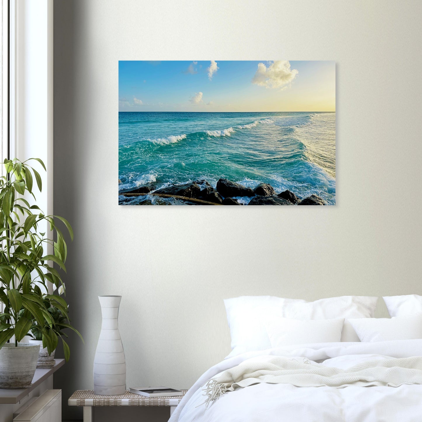 Revitalizing Waves at the Boardwalk -Museum-Quality Matte Paper Poster