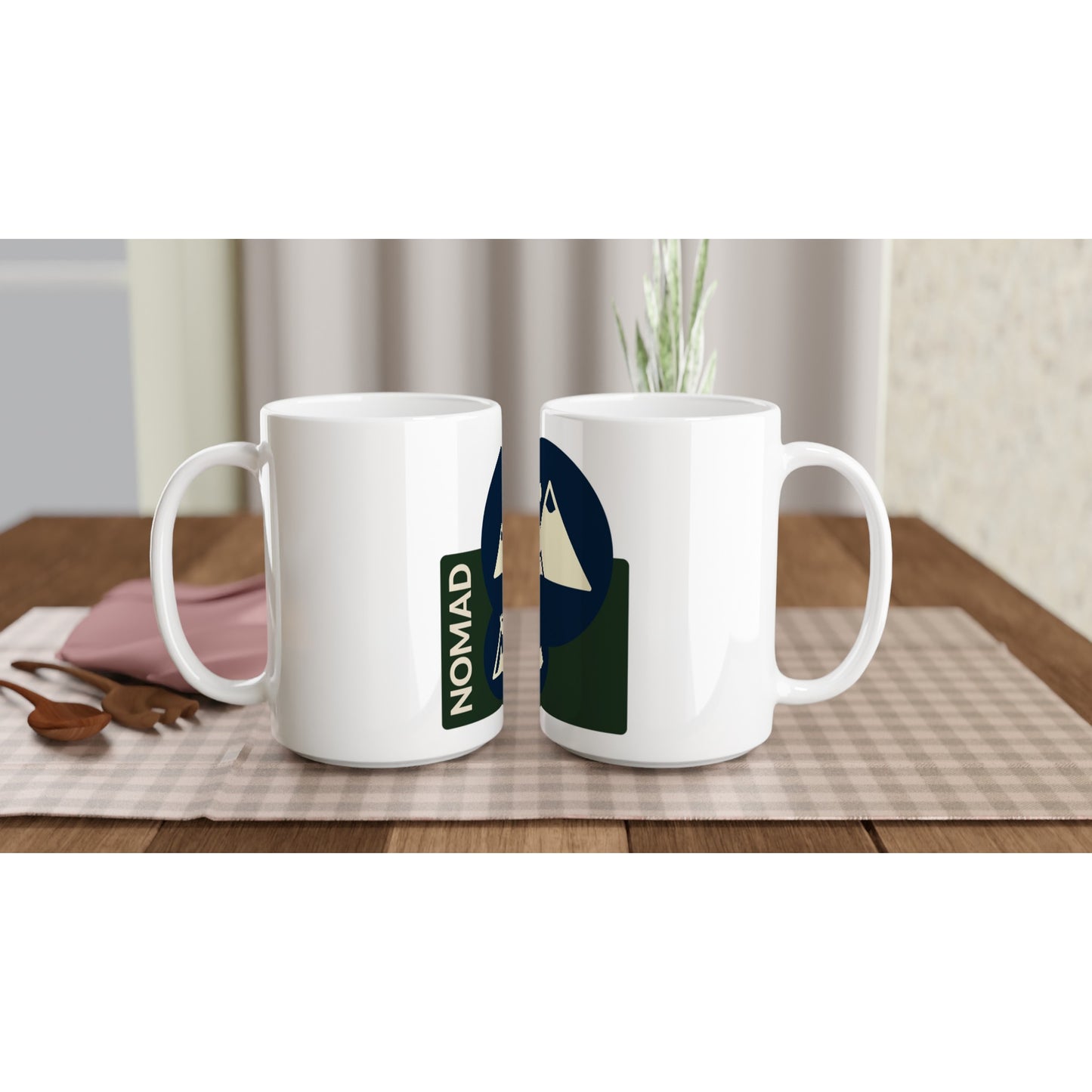 NOMAD White 15oz Ceramic Mug