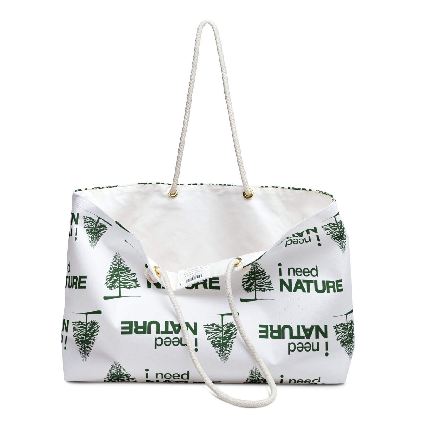 I Need Nature Logo Weekender Bag