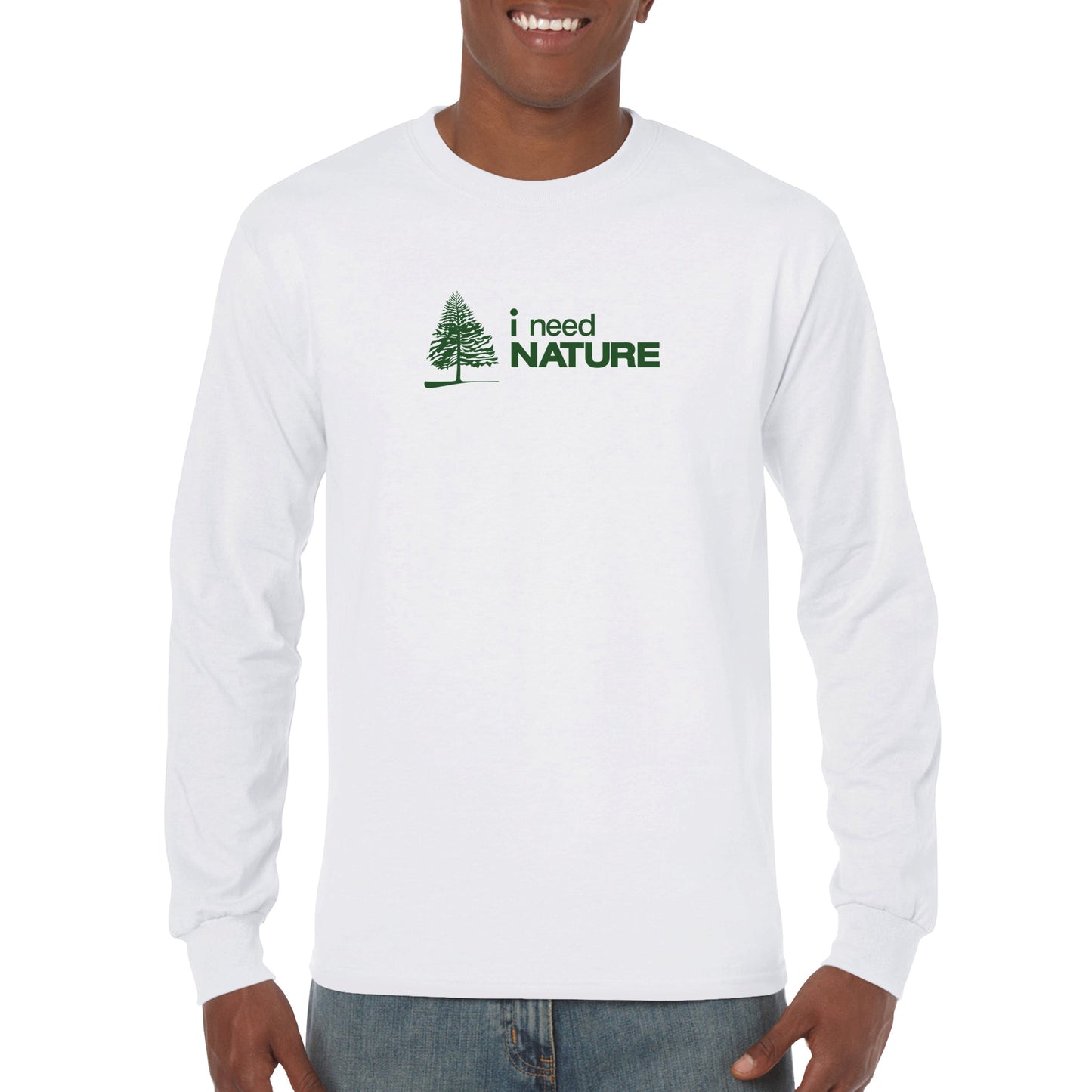 I Need Nature Logo Premium Longsleeve T-shirt - Unisex