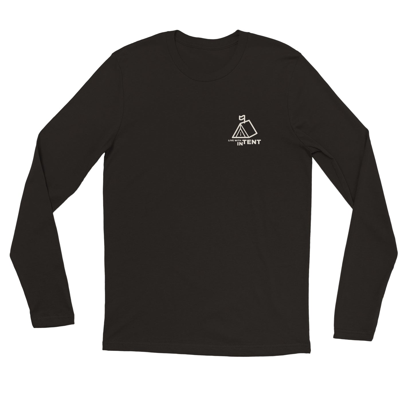 "I Live With In/Tent" Badge Premium Longsleeve T-shirt - Unisex