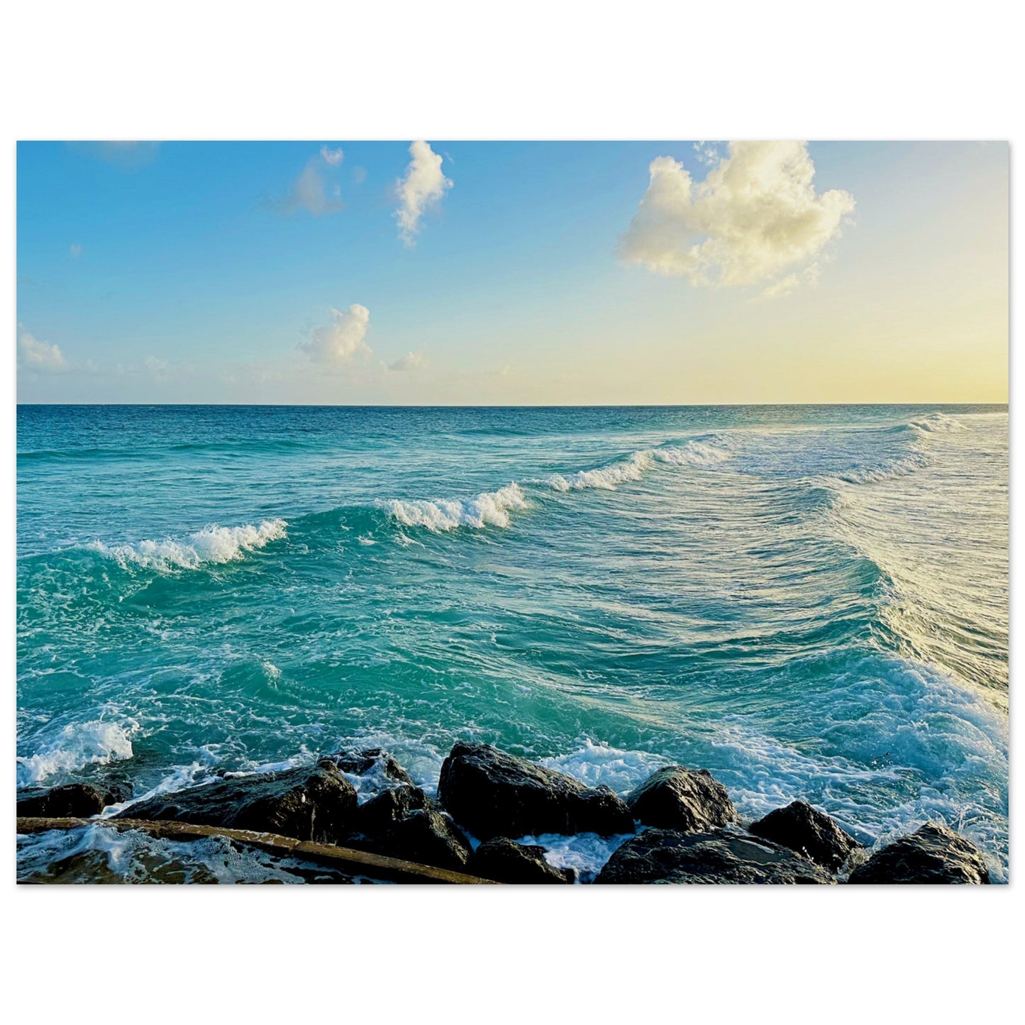 Revitalizing Waves at the Boardwalk -Museum-Quality Matte Paper Poster