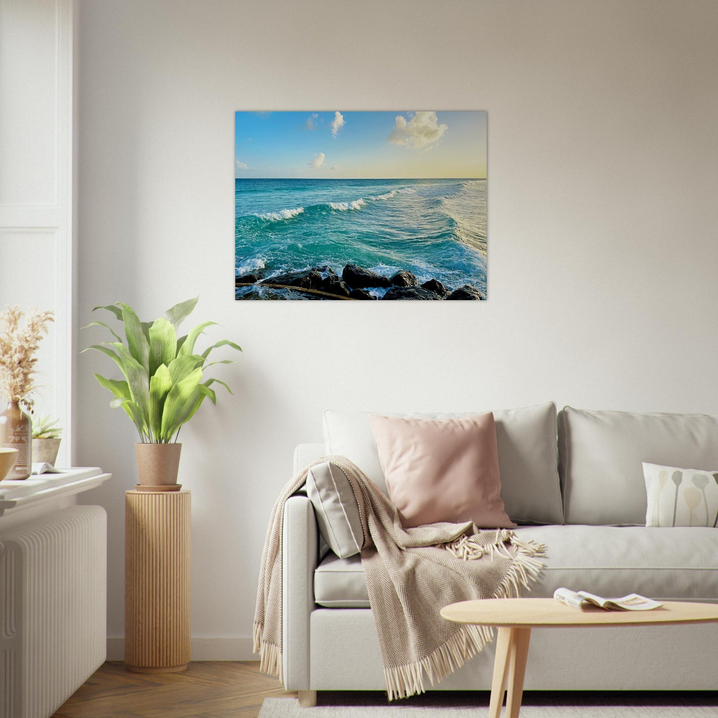 Revitalizing Waves at the Boardwalk -Museum-Quality Matte Paper Poster