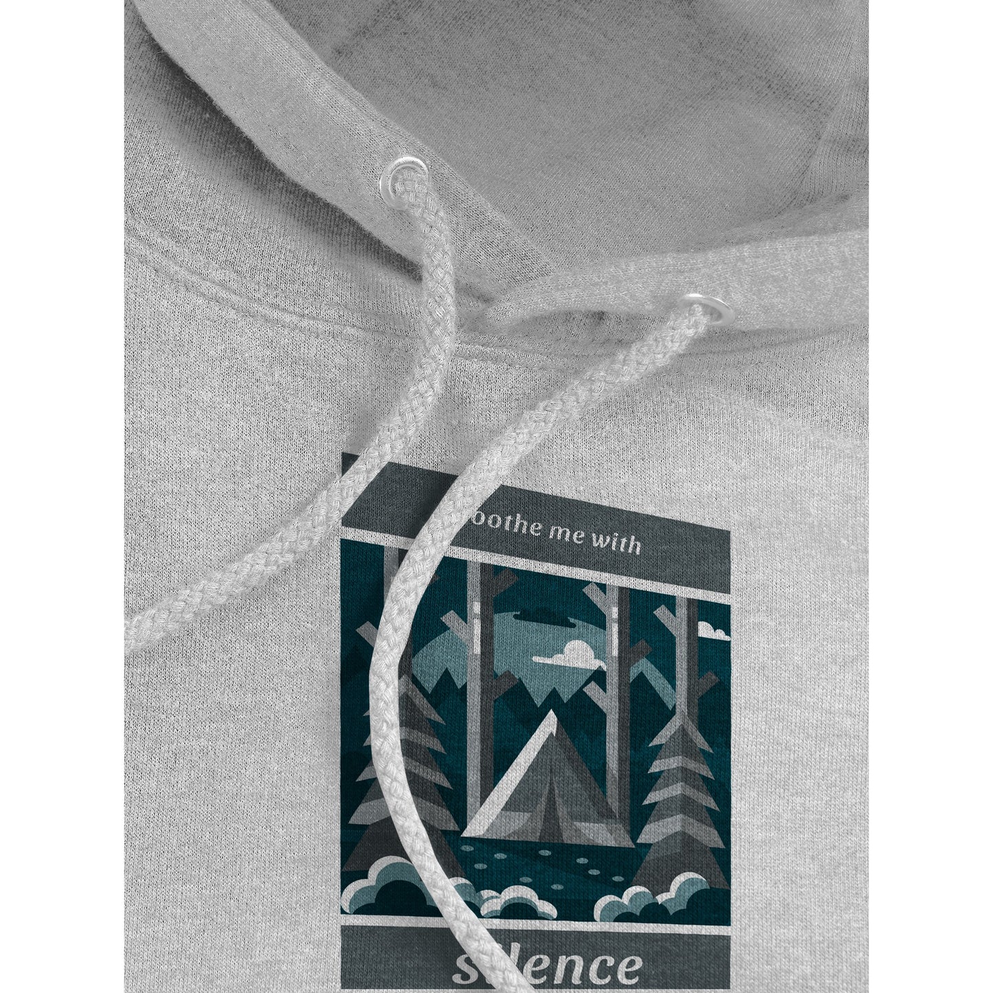 "Soothe Me with Silence" Deep Woods Premium Hoodie - Unisex