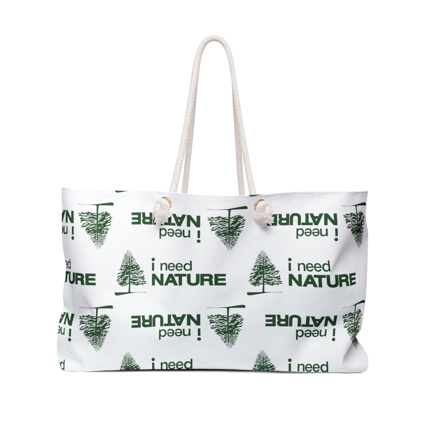 I Need Nature Logo Weekender Bag