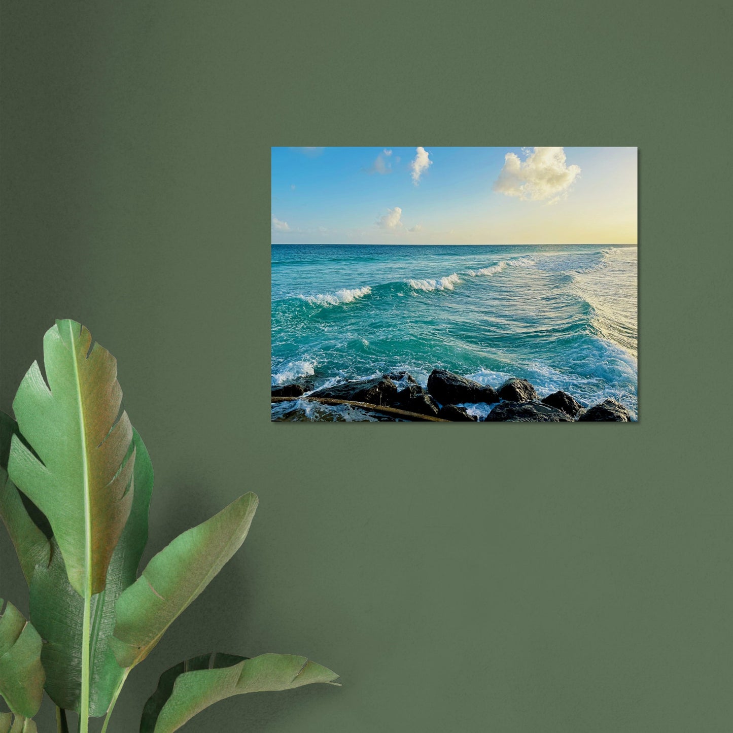 Revitalizing Waves at the Boardwalk -Museum-Quality Matte Paper Poster