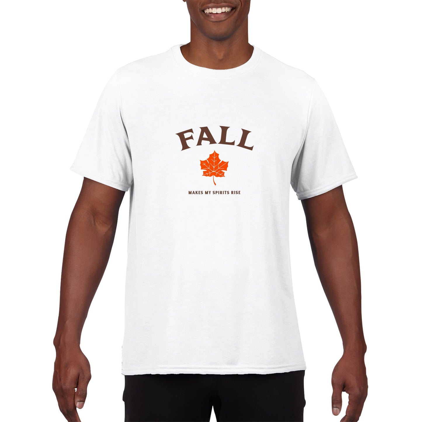 "Fall Makes My Spirits Rise" Crewneck Performance T-shirt - Unisex