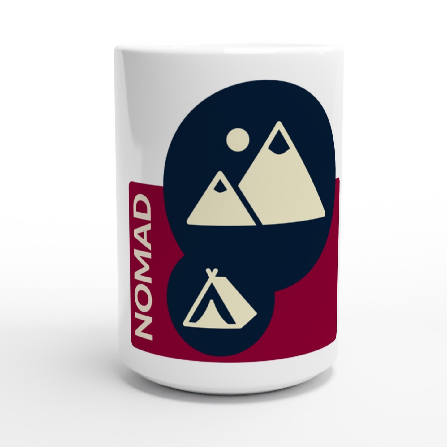 NOMAD White 15oz Ceramic Mug