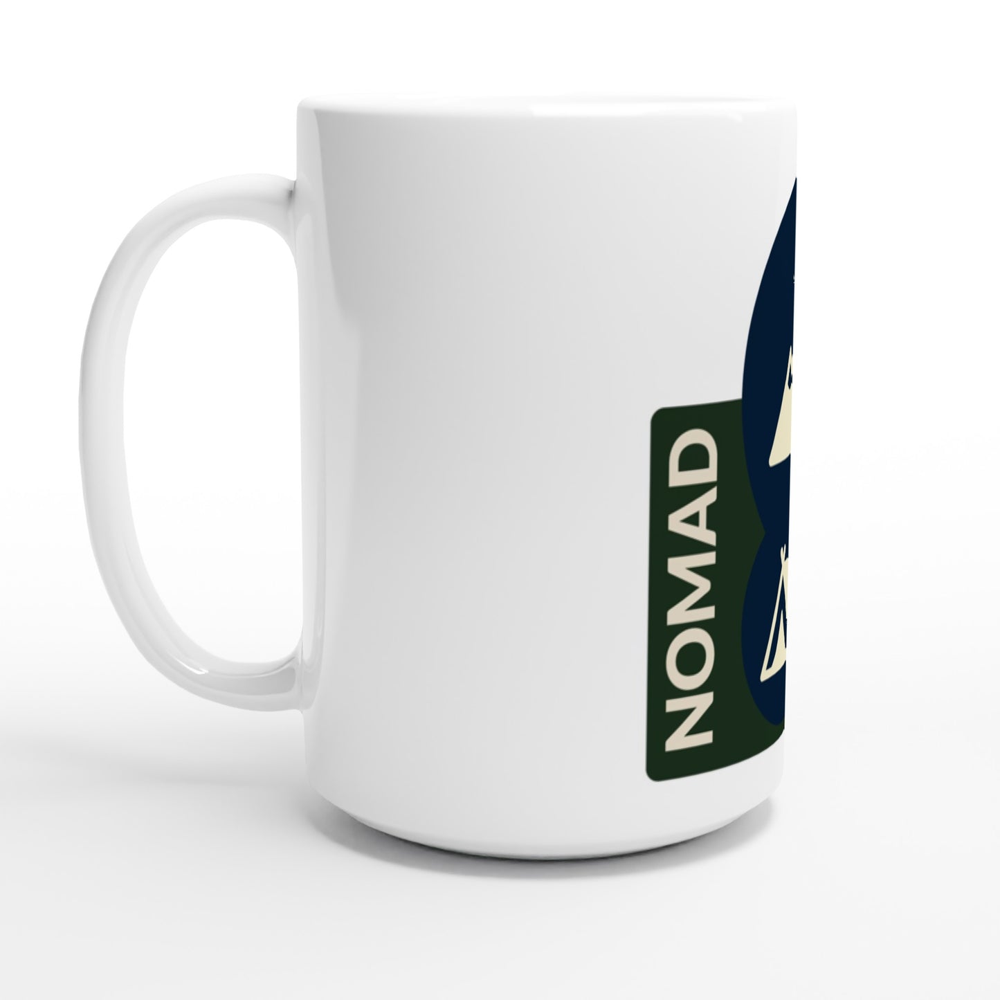 NOMAD White 15oz Ceramic Mug