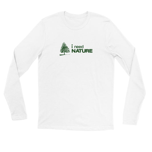 I Need Nature Logo Premium Longsleeve T-shirt - Unisex